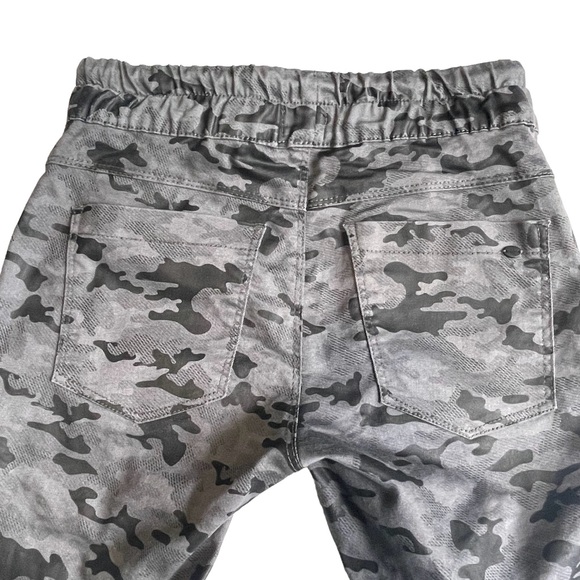 BEVY FLOG Shely Gray/Black Camo Drawstring Jogger Pants Size 25 - Picture 6 of 17